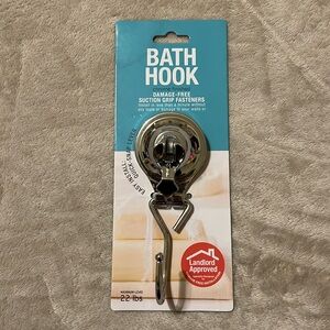 Bath Hook suction grip chrome